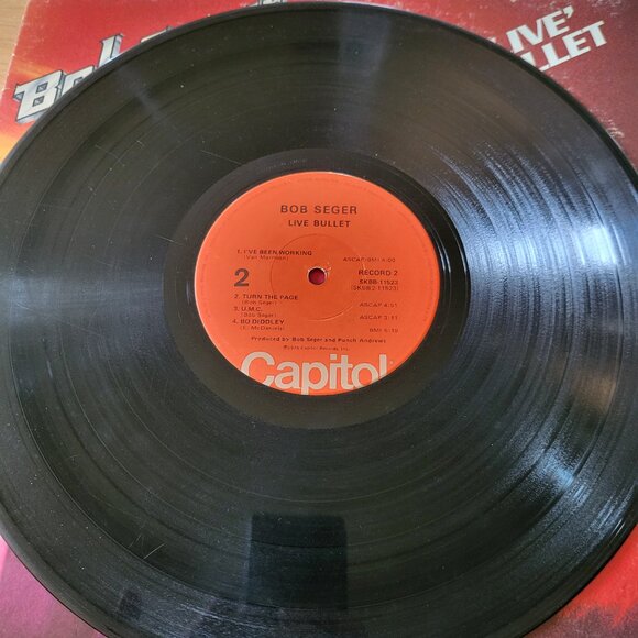 BOB SEGER Live Bullet Double LP Vinyl 1976 Capitol Records SKBB-11523 Rock LP6 - Picture 14 of 16
